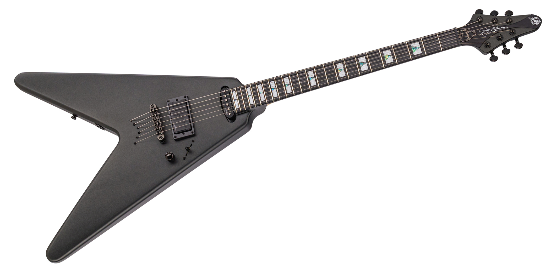 Artist Line Breaker WH-1 - Solid Charcoal Metallic Satin E-Gitarre